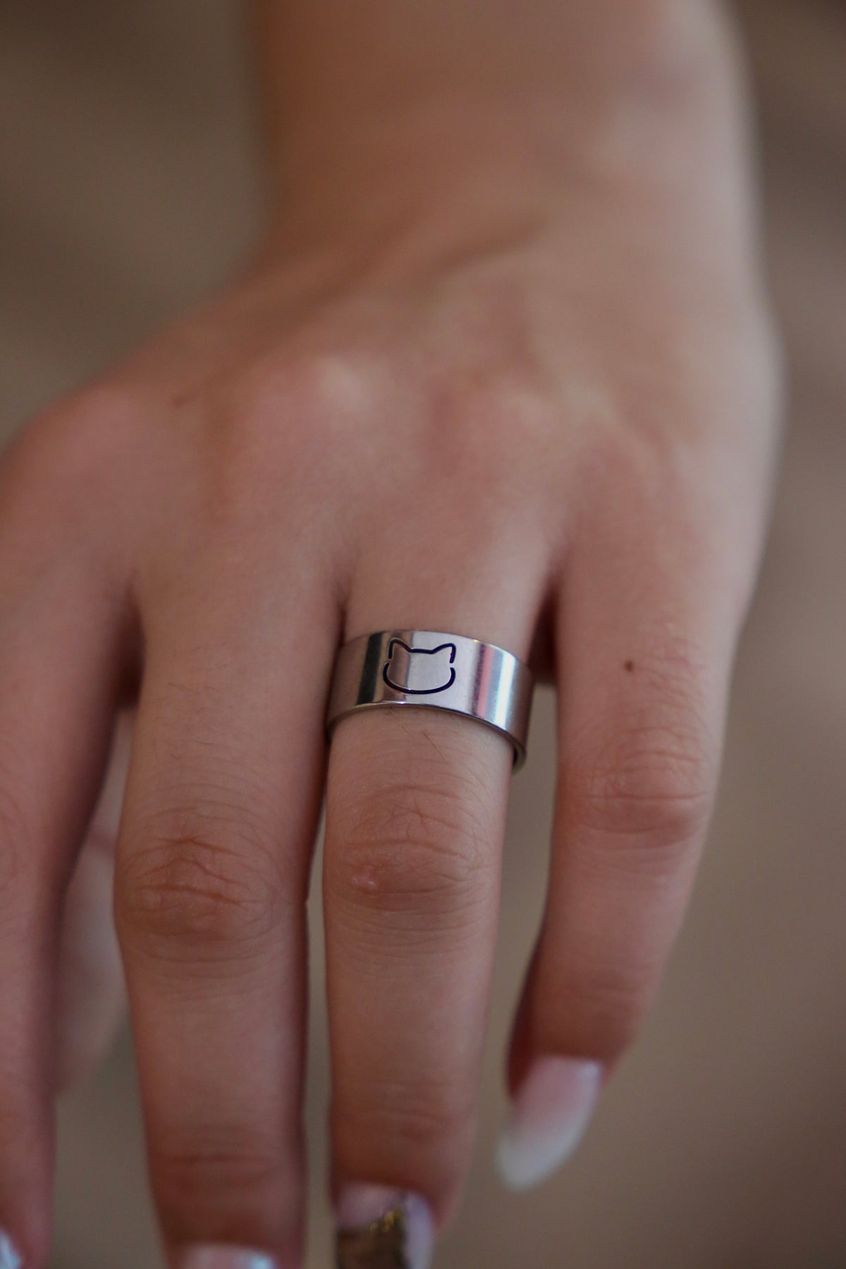 Silver Cat Ring v2