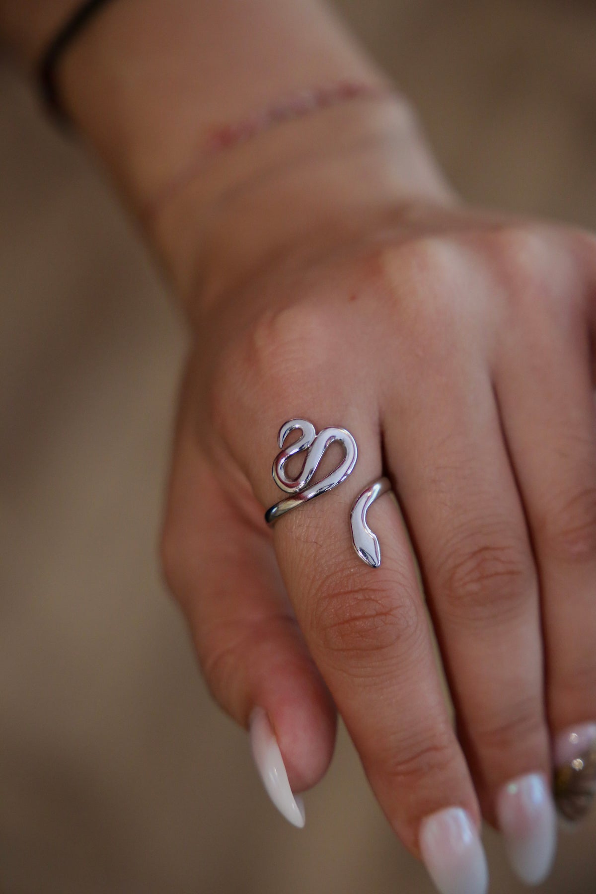 Silver Snake Ring