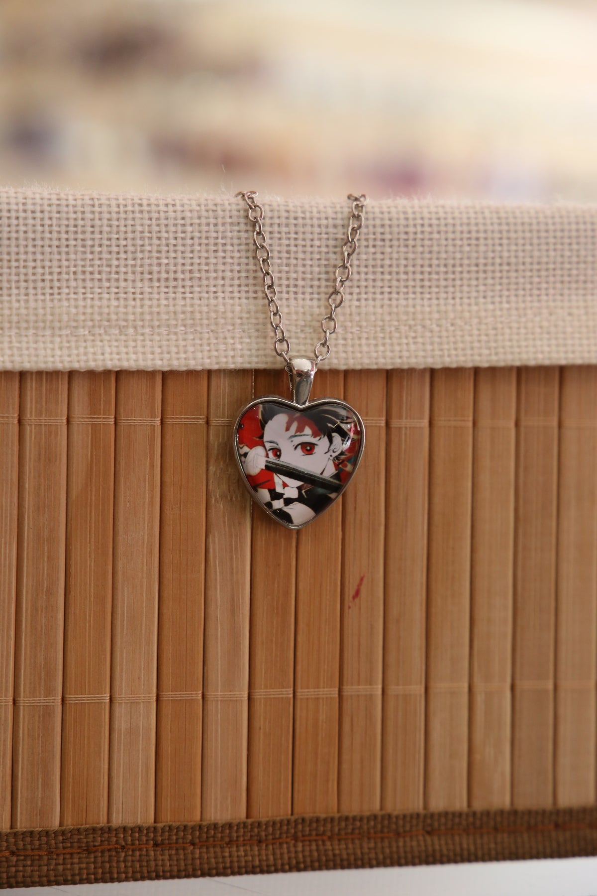 Heart Shaped Tanjiro Necklace