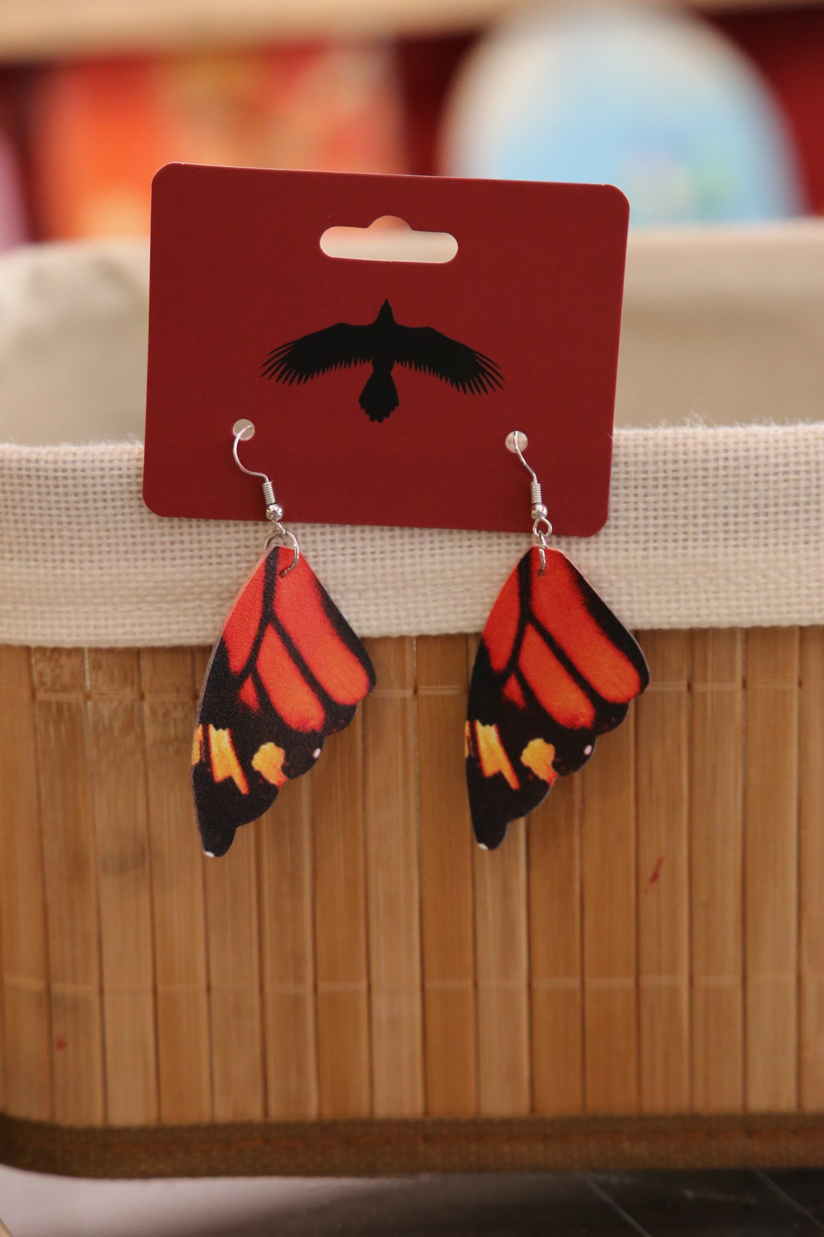 Red Butterfly Earrings