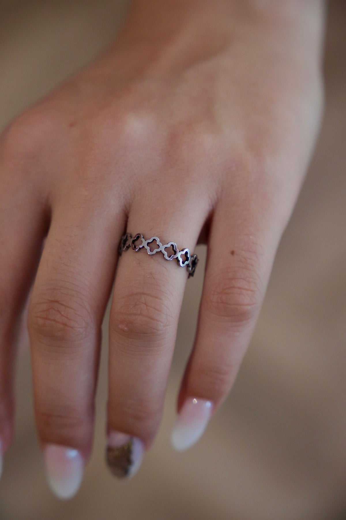 Minimalistic silver ring v3