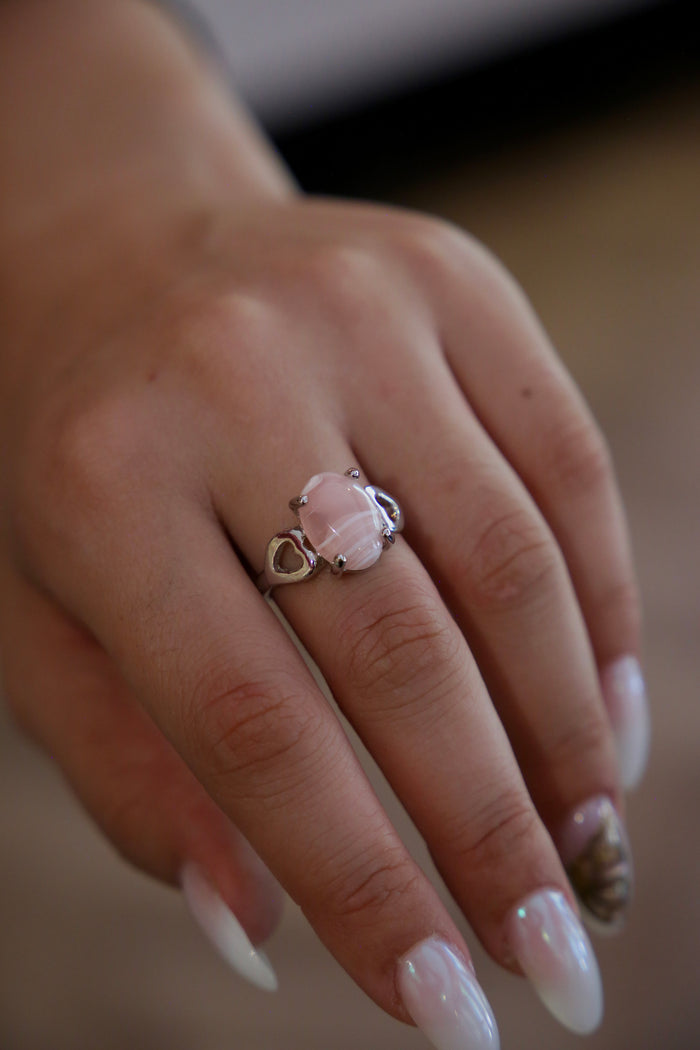 Rose Quartz Ring v2