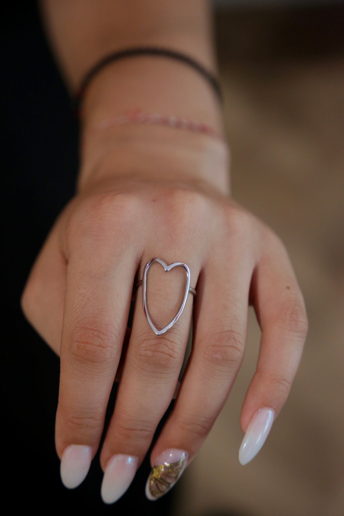 Minimalistic Heart Ring
