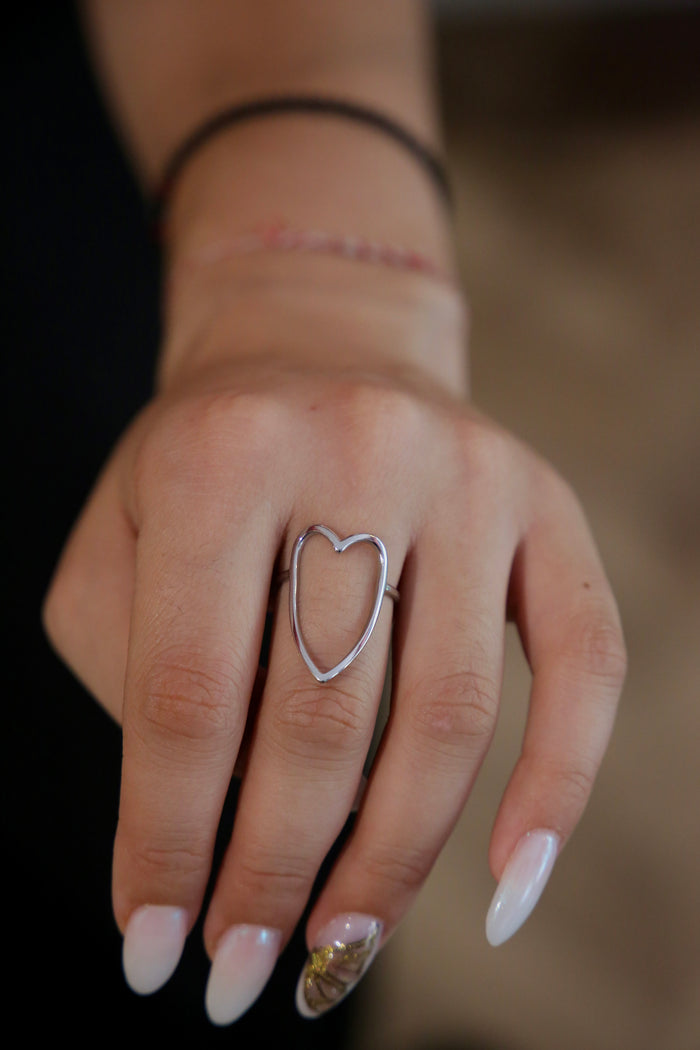 Minimalistic Heart Ring