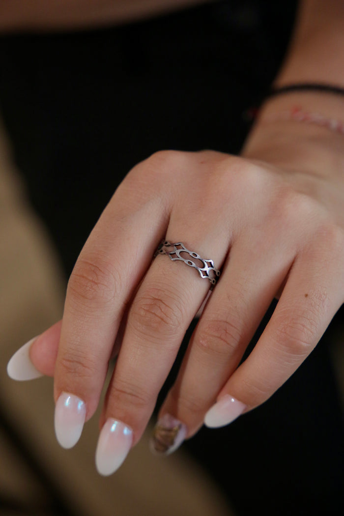 Double Layer Silver Ring