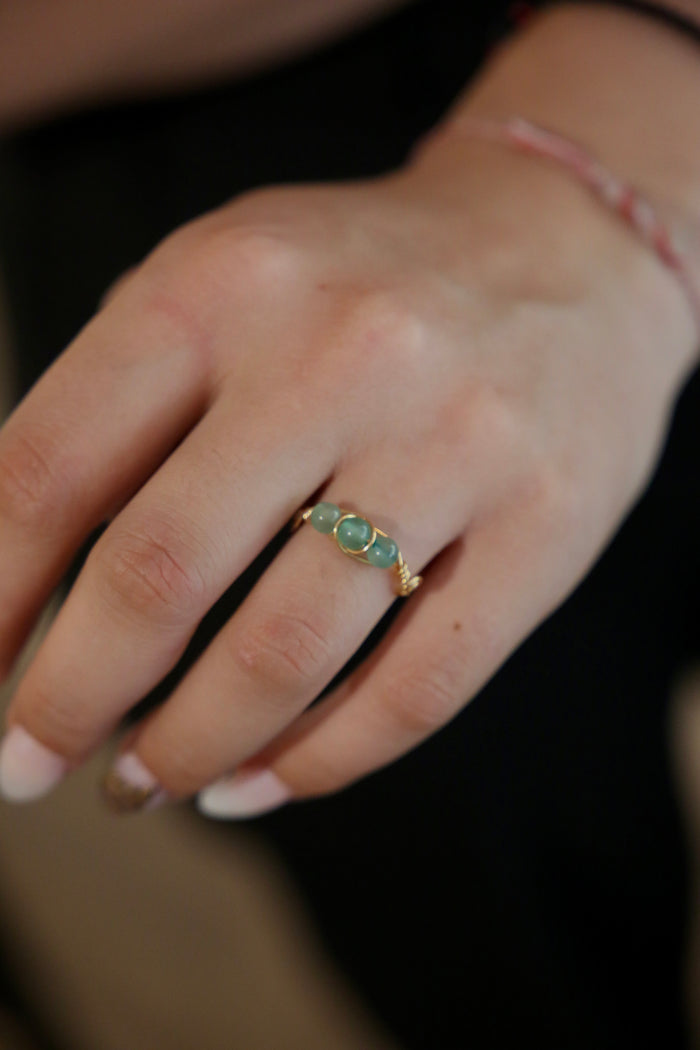Green Stone Ring