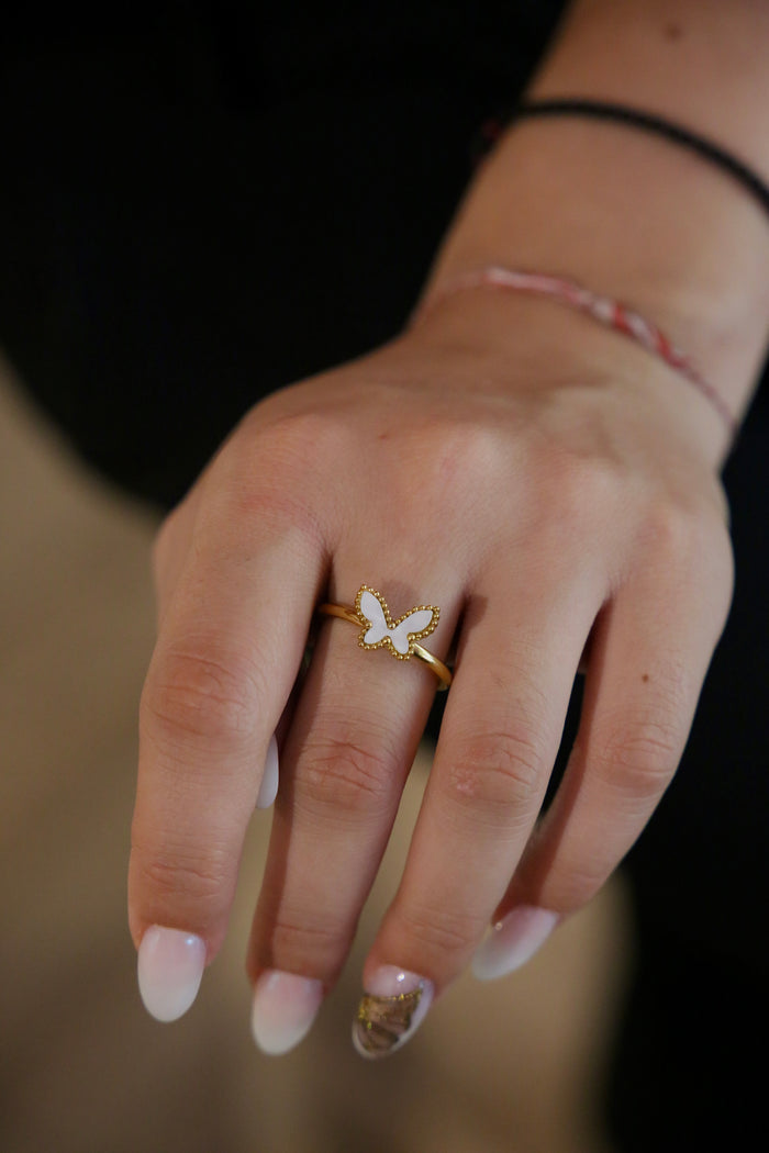Golden Butterfly Ring