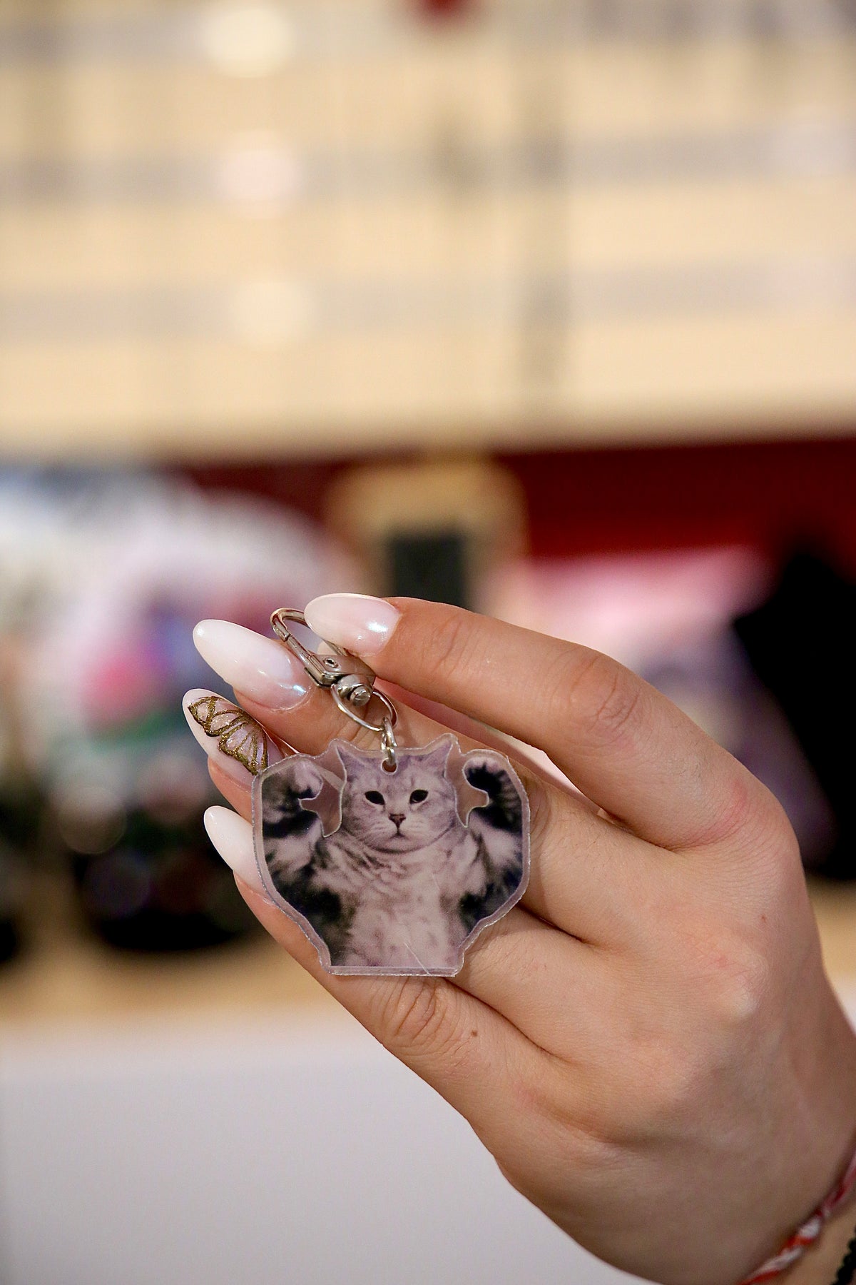 Strong Cat Keychain