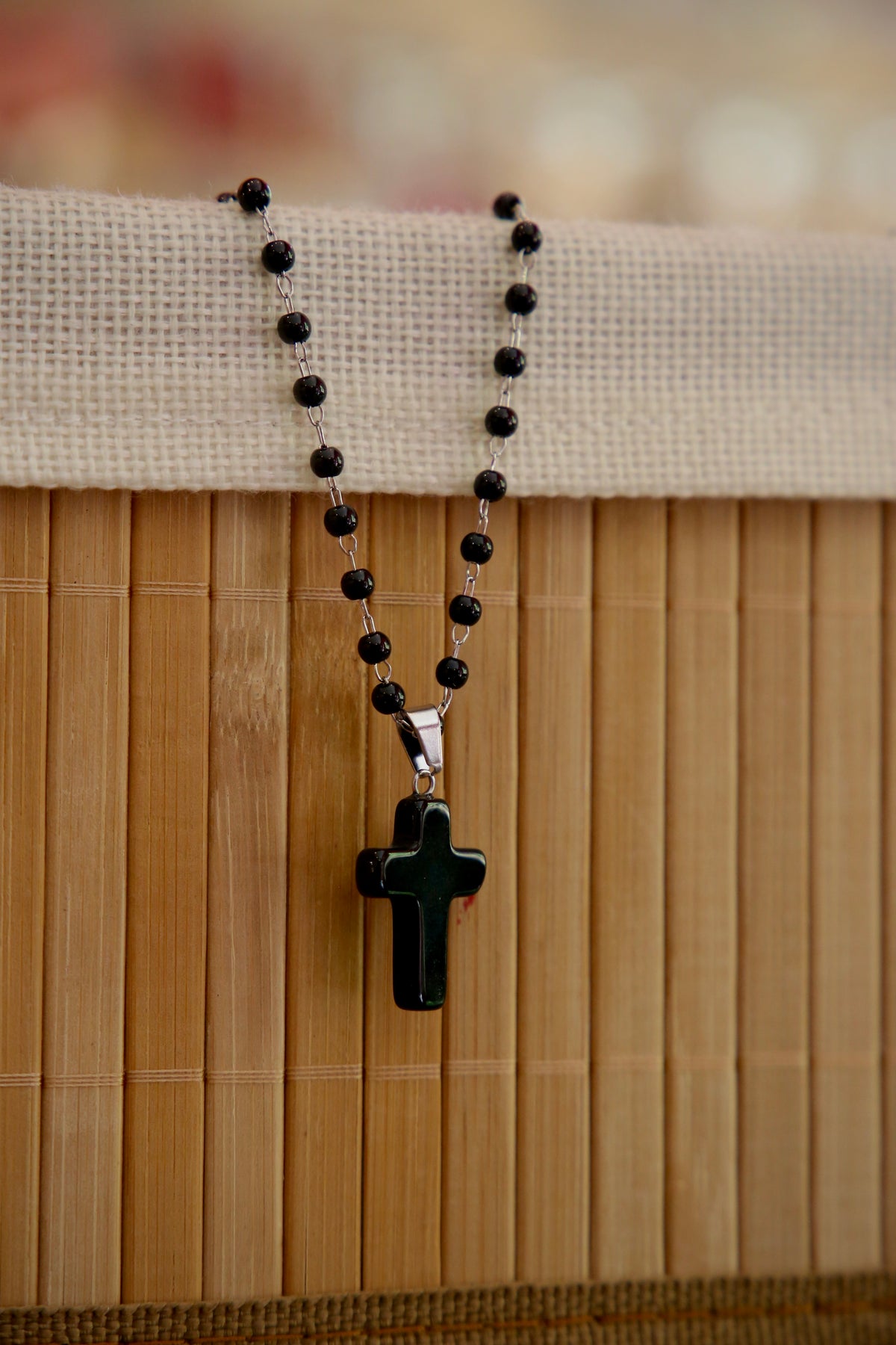 Black Cross Necklace