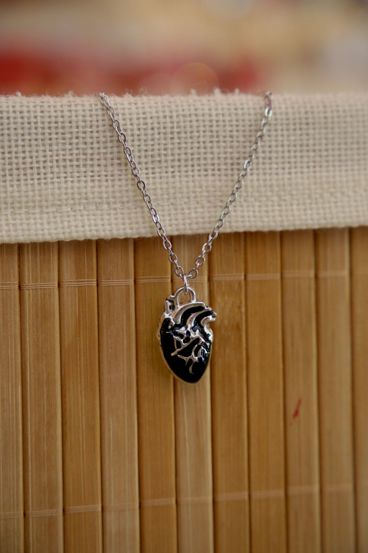 Black Heart Necklace