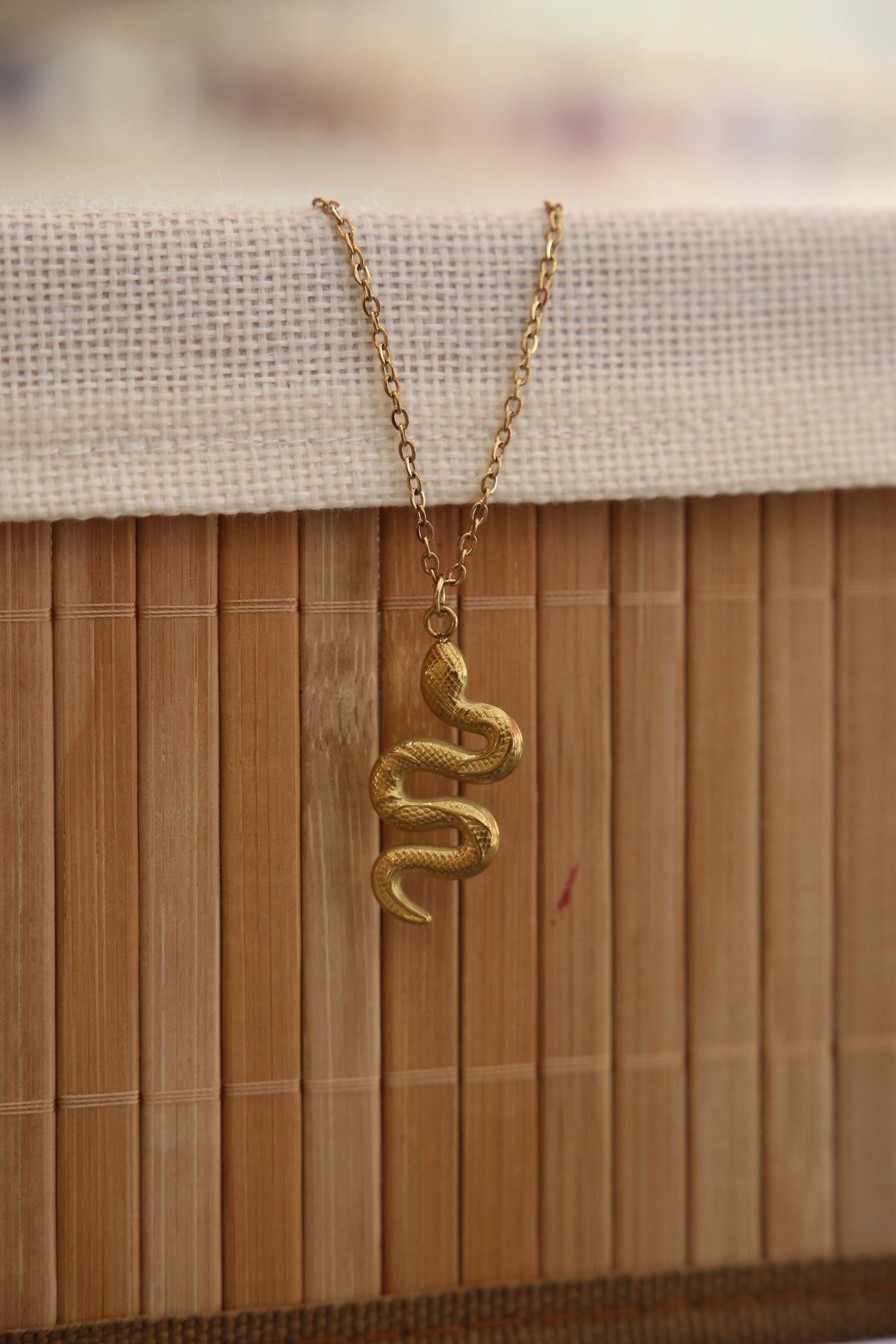 Golden Snake Necklace