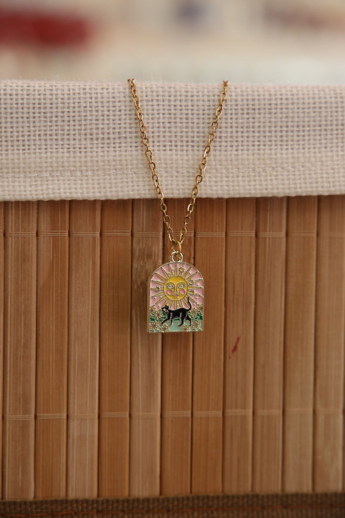 Moon Cat Necklace