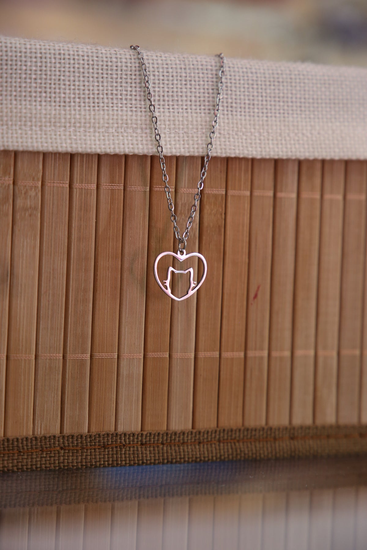 Heart Cat Necklace