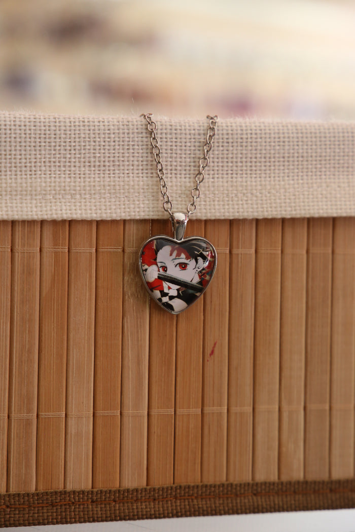 Heart Shaped Tanjiro Necklace