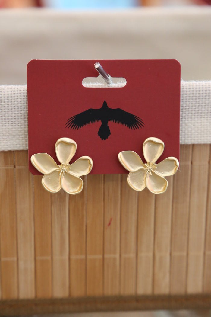 Golden Flower Earrings