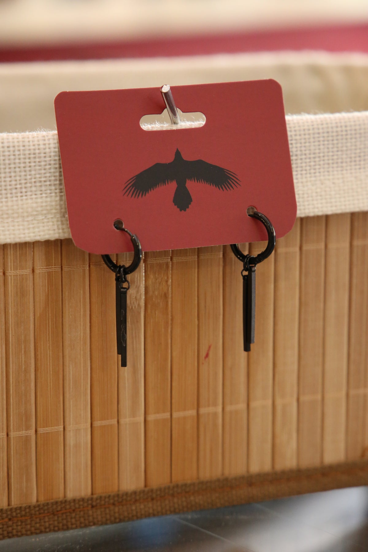 Black Drop Earrings