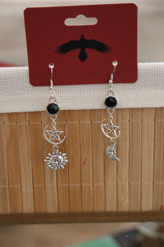 Sun and Moon Earrings v2