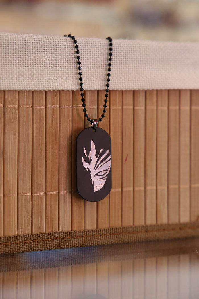 Bleach Black Carved Mask Necklace
