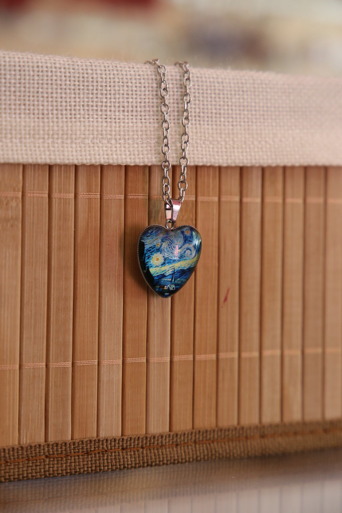 Starry Night Heart-shaped Necklace