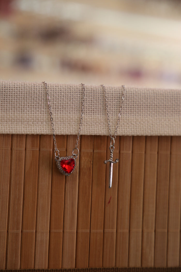 Heart&Sword Set Necklace