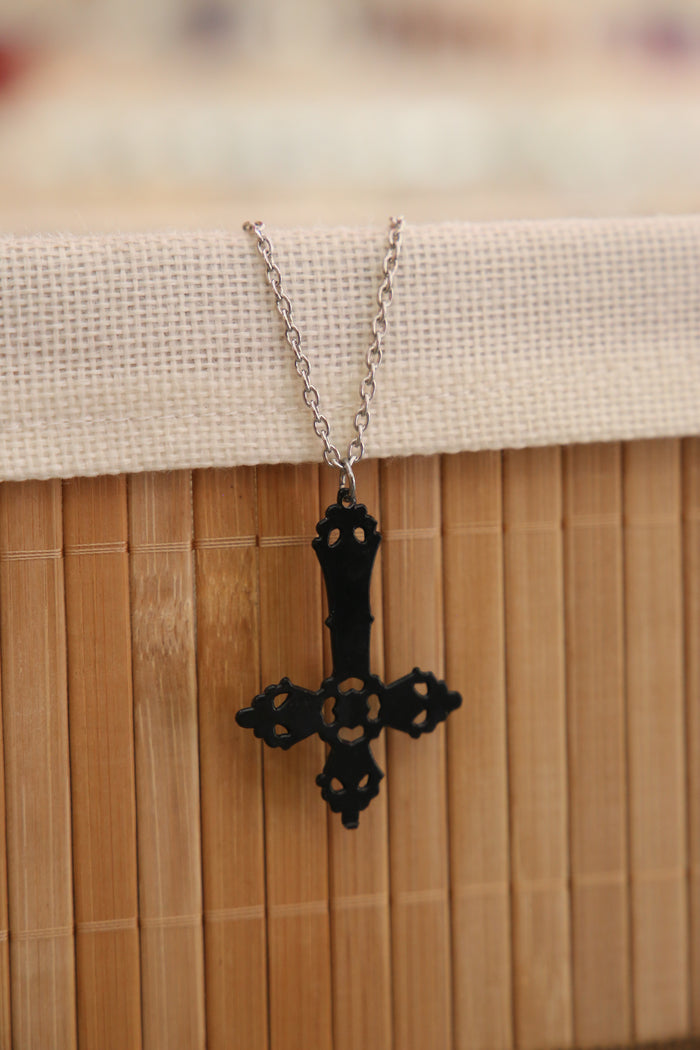 Inverted Cross Necklace