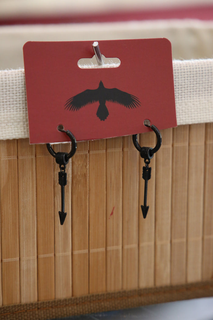 Black Arrow Earrings