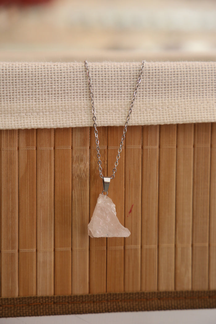 Rose Quartz Stone Necklace